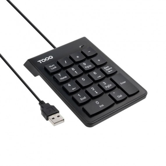 Teclado Numérico TOOQ 19 Teclas USB Negro (TQK-2001-B)