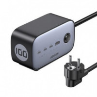 Cargador UGREEN Nexode Diginest Gan 65W 2XUSB-A 2XUSB-C Cable 1.8M Gris (60113) - Guanxe Atlantic Marketplace