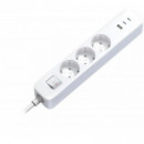 Regleta Xiaomi 20W 3 Tomas 1xUSB-A 2xUSB-C Blanca (BHR07UKEU)