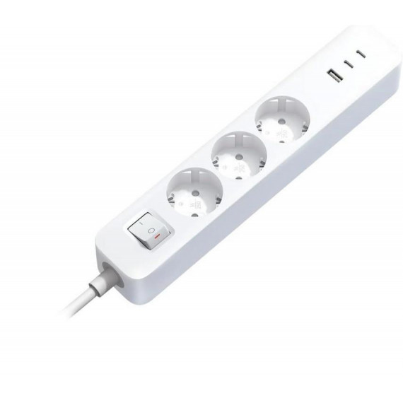 Regleta Xiaomi 20W 3 Tomas 1xUSB-A 2xUSB-C Blanca (BHR07UKEU)