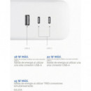 Regleta Xiaomi 20W 3 Tomas 1xUSB-A 2xUSB-C Blanca (BHR07UKEU)