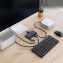 Conmutador Nanocable KVM USB DP HDMI 8K UHD/60Hz Gris (10.12.0003)