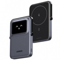 Powerbank UGREEN 5000MAH 20W Pantalla Tft Inalámbrico Usb-c Negro (35605B) - Guanxe Atlantic Marketplace