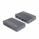 Docking Station TooQ SSD M.2 NVMe SATA PCIe USB HDMI RJ45 Gris (TQE-2242G)