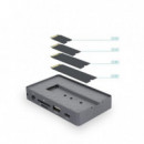 Docking Station TooQ SSD M.2 NVMe SATA PCIe USB HDMI RJ45 Gris (TQE-2242G)