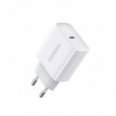 Cargador de Pared UGREEN Pd 3.0/QC 4+ 20W 1XUSB-C Blanco (60450)
