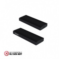 Caja Externa TOOQ Ssd M.2 Nvme Usb-c 3.1 Negra (TQE-2230B)