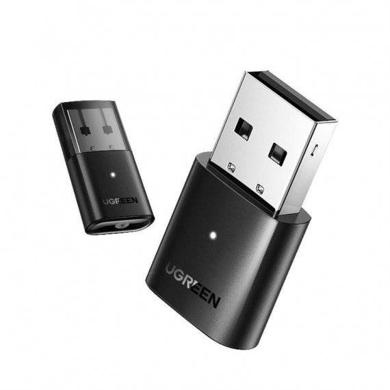 Adaptador Ugreen USB 20 Mbit/s Bluetooth 5.0 PC/Portátil Negro (80889)