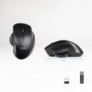 Ratón TooQ Ergonómico Diestro Óptico RF Wireless 1600dpi 6 Botones Negro (TQMWG-1105-B)