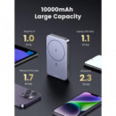 Mini Power Bank Ugreen 10000mAh PD 20W Inalámbrico USB-C MagSafe Gris (15086)