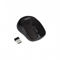 Ratón TOOQ Ambidextro óptico Rf Wireless 1600DPI 4 Botones Negro (TQMW-1103-B)