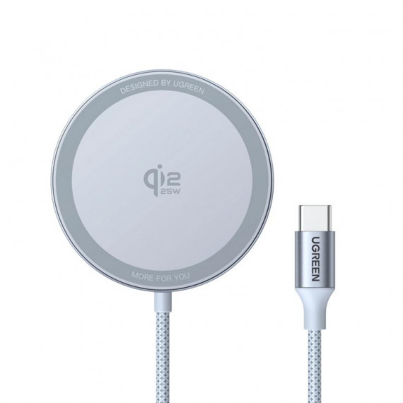 Cargador UGREEN Magflow Inalámbrico 25W para Smartphone Gris (55959)