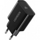 Cargador de Pared Ugreen QC 20W 1xUSB-C Negro (10191)