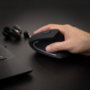Ratón Vertical TooQ Diestro Óptico RF Wireless 3200dpi 6 Botones Negro (TQMWG-1104-B)