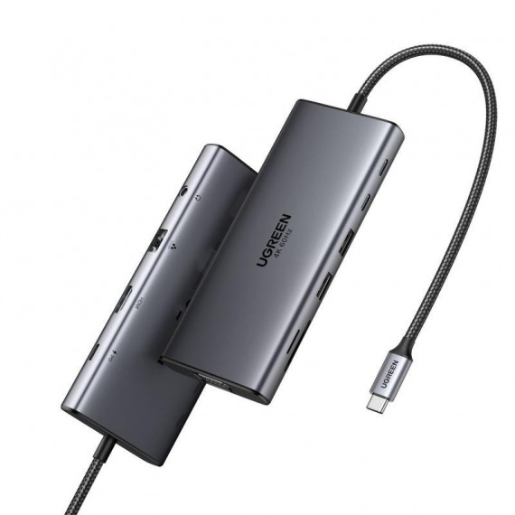 Hub Ugreen USB-C 11 en 1, Gris (45520)
