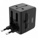 Cargador Universal de Viaje 2XUSB 2.1A 1500W XO