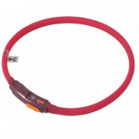 ZOLUX Perro Cachorro Collar Luminoso Rojo