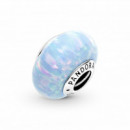 PANDORA Moments Charm en Plata de Ley Azul Océano Opalescente 791691C01