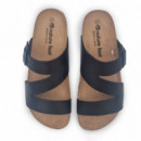 Nature Feet Sandalia clásica 9553-NEGRO