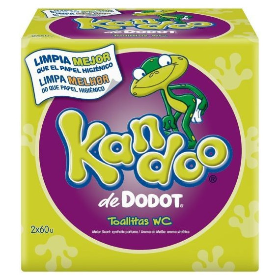 KANDOO Toallitas Wc Melón 2 X 60 Unidades