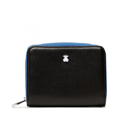Cartera New Dubai Negra de Piel Saffiano TOUS