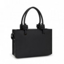 Mini Bolso Horizontal Negro la Rue New TOUS