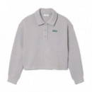 Sudadera Oversize de Cuello de Polo de Canalé  LACOSTE