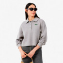 Sudadera Oversize de Cuello de Polo de Canalé  LACOSTE