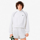 Chaqueta Deportiva Hidrófuga con Ribete en Contraste  LACOSTE