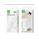 Woox Estacion de Carga 8 Puertos 4XUSB A/4XTIPO C 60W MX0338  LALO