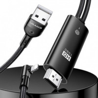 Cable Lightning To HDMI 2 Metros Negro USAMS