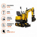 Mini Pala Excavadora TAKUMA 650 Kgs