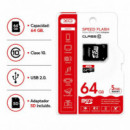 TARJETA MICROSD 64 GB HIGH LEVEL TF HIGH SPEED  XO