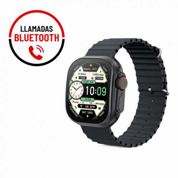 Smartwatch Deportivo M11ULTRA de 9ª Generación Carga Inalámbrica Negro XO