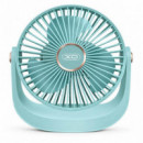 Ventilador Portátil con Iluminación Ajustable 1.200MAH Azul XO