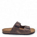 Nature Feet Sandalias de color pardo 9560-PARDO