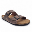 Nature Feet Sandalias de color pardo 9560-PARDO