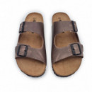 Nature Feet Sandalias de color pardo 9560-PARDO