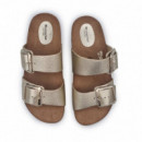 Nature Feet Sandalia Bugui 7232-BUGUI PLATINO
