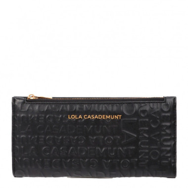 Cartera Billetero B&aacute;sico Logo Pespunte  LOLA CASADEMUNT