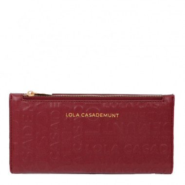 Cartera Billetero B&aacute;sico Logo Pespunte  LOLA CASADEMUNT