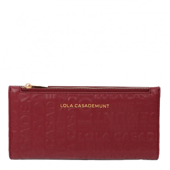Cartera Billetero Básico Logo Pespunte  LOLA CASADEMUNT