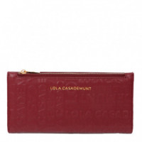 Cartera Billetero Básico Logo Pespunte  LOLA CASADEMUNT