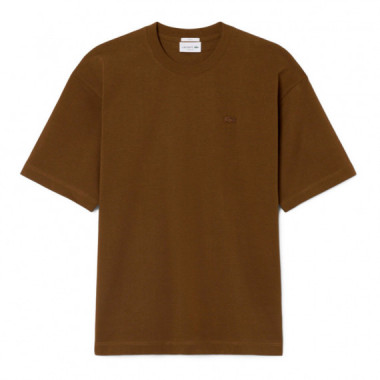Camiseta de corte amplio de punto jersey de algod&oacute;n grueso