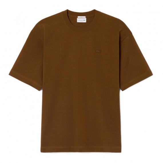 Camiseta de corte amplio de punto jersey de algodón grueso