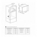 Microondas LG MG7Z2593B Integrable con Grill y Smart Inverter