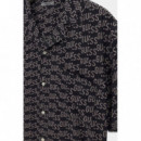 Camisa de manga corta y estampado Wavy Logo de Guess