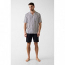 Camisa de manga corta y estampado Wavy Logo de Guess