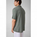 Camisa de manga corta y estampado Wavy Logo de Guess