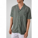 Camisa de manga corta y estampado Wavy Logo de Guess